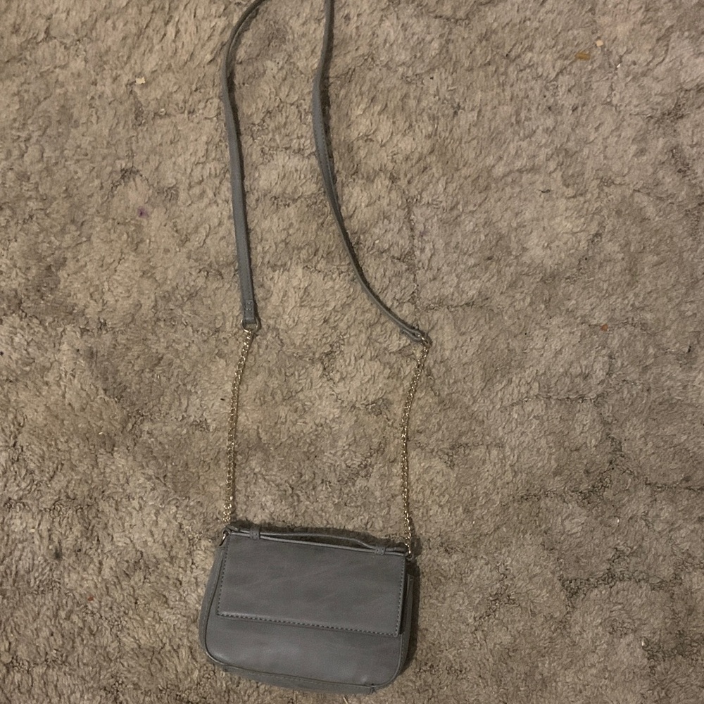 Elegant Gray Women's Bag with Chain Strap